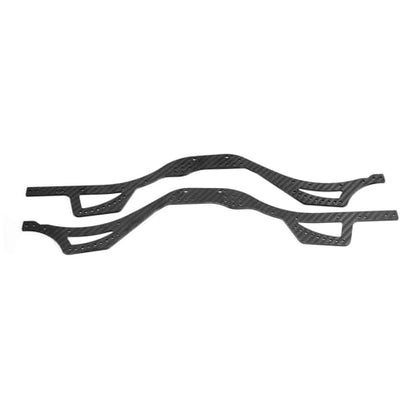 RC Car Frame Parts for Axial for SCX10 Pro Comp 1/10 RC Crawler Car Parts Left Right Carbon for Chassis Rail Frame Mount Set