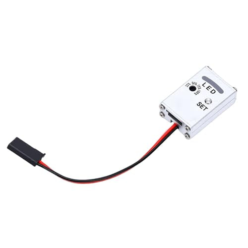 RC 3 Axis Gyro, Stability Control Gyro Module with Adjustable Sensitivity for RC Drift Rally Trucks, Compatible with 3 Wire Servo and Aluminum Housing
