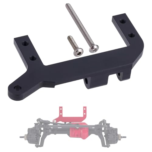 TRX4 Servo on Axle Mount, Aluminum TRX4 SOA Mount 4-Link Suspension for 1/10 RC Crawler Car, CNC Aluminum Servo Mount for Traxxas TRX4 (Black) - color: Black