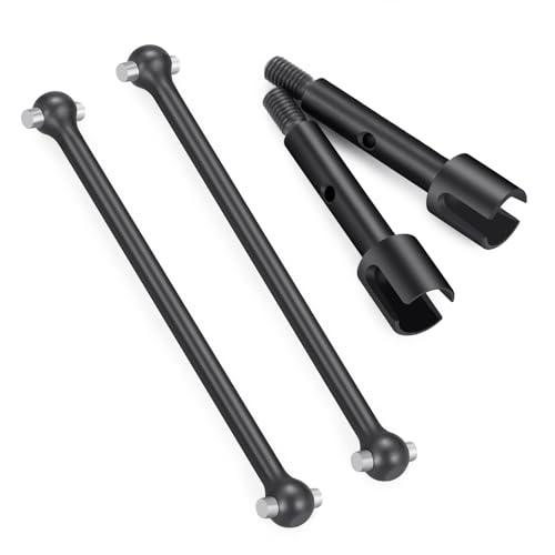 2Pcs JGGZONE Steel 1144 Rear Drive Shaft CVD Dogbone Joint Axle Driveshafts Compatible with LOSI 1/16 Mini-B Buggy 1/18 Mini-T 2.0 Stadium Truck Replacement Parts