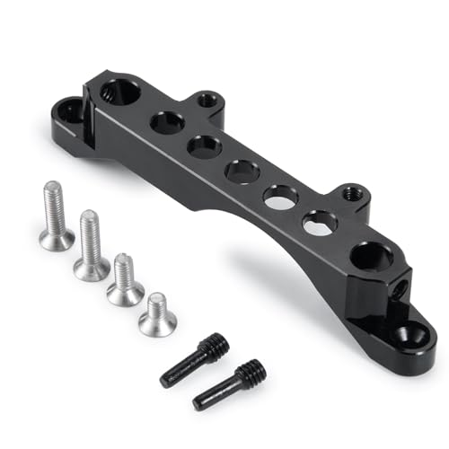Aluminum Front Body Shell Mount Stand for 1/10 Axial SCX10 III AXI03007 RC Crawler Car Upgrades Parts Accessories, Front Shock Tower Braces Body Post Mounts (Black) (Front Body Shell Stand) - color: Front Body Shell Stand