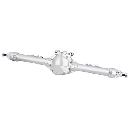 CNC Aluminum Front Rear Straight Axle for 1/10 RC Crawler Axial SCX10 II Vanquish VS4-10 Chassis (Silver) - color: Silver