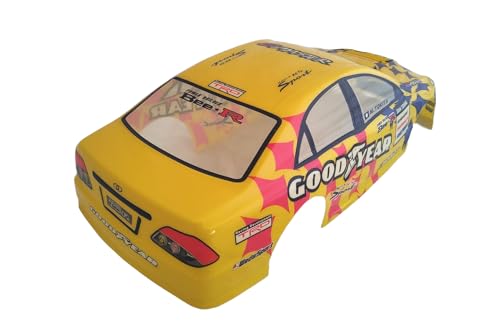 1/10 Scale RC Painted Precut Drift Racing Touring Onroad Car Body Shell Width 195mm with Wing Mirror Accessories (Crown) - style: Crown