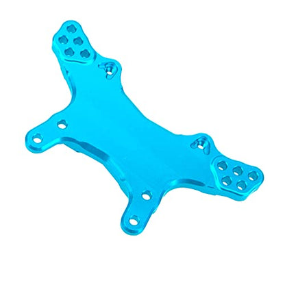 Metal Front & Rear Shock Tower RC Shocks Damper Mount Set Compatible with Losi 1/18 Mini-T 2.0 2WD Stadium RC Truck Hop-Up Parts (Blue) - color: Blue
