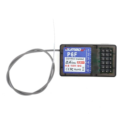 Dumborc X6 Rc Transmitter with P6F Receiver 2.4Ghz Radio 6 Channel Remote Control for All Terrains Vehicle Off-Road Crawler for Traxxas