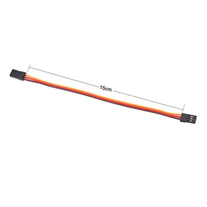 10pcs Male to Male Servo Extension Lead Wire 22awg 60cores Cable 15cm for RC Airplane(C61-10)