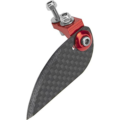 Adjustable Carbon Fiber Turn Fins 65mmx25mm RC Water Knife Compatible with 70-85cm(27.5"-33.4") Electric Nitro Power Remote Control Boats