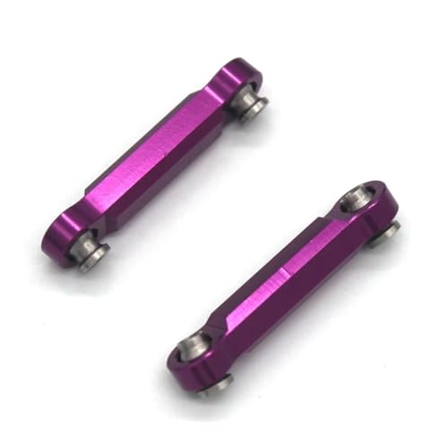 RC Cars Crawler Parts Compatible with MJX 14301 14302 14303 4WD 1/14 Remote Control Car Metal Upgrade Parts Steering Rod Accessories(Purple) - color: Purple