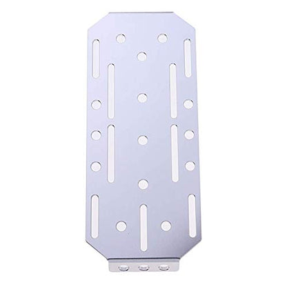 Replacement Part For Metal Battery Mount Plate Tray Holder For 1:10 SCX10 RC Rock Crawler Car Spare Parts Silver - (Color: Silver)