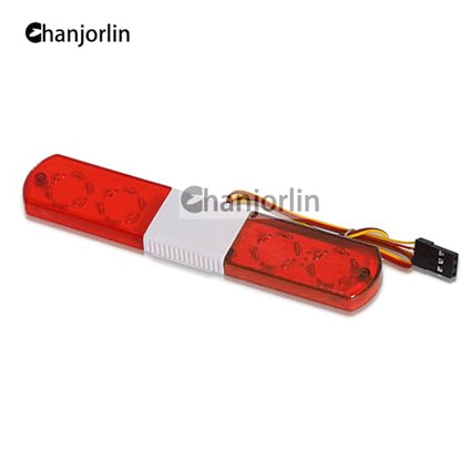1/10 RC Car Simulation Police Lights Multi-Function Flash LED Lamp Nine Flashing Light Modes for 1/8 Crawler Off Road Rally Truck Cars HSP Traxxas Tamiya RC4WD Axial Arrma (Red 115mm) - color: Red 115mm