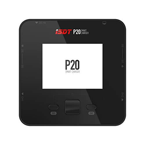 ISDT P20 800W 35A LiPo Battery Balance Charger Discharger Duo 500WX2 Dual Channel 1-8S Li-ion Life NiCd NiMH LiHV PB Smart Battery (Power Supply is NOT Included！
