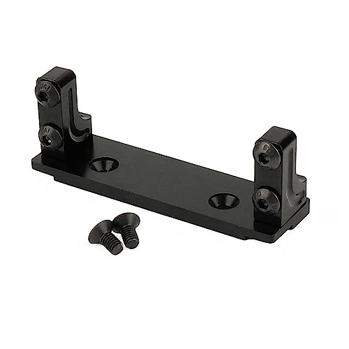 1/10 Metal Alloy Front Axle Servo Mount Holder Servo Fixed Bracket for AXI03004 Capra 1.9 RC Car Alloy Upgrade Parts (Black) - color: Black
