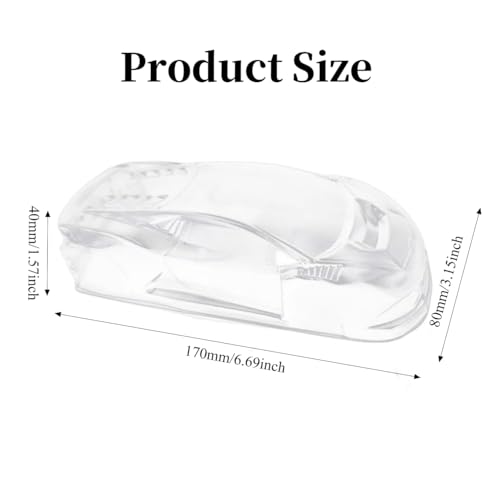 1/28 RC Clear Body Shell – Transparent PC Car Cover for 98mm Wheelbase Hobby Truck – DIY Upgrade Frame