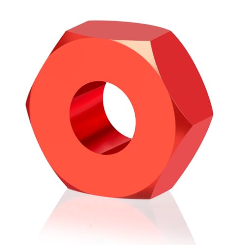 4Pcs Aluminum Wheel Hex Hubs Adapter RC Hex Combiner, Red | Upgrade Parts, For Losi 1/24 Micro-B 2WD, RC Car Buggy - color: Red