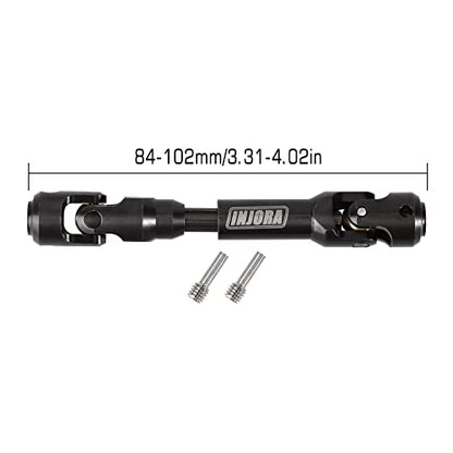 INJORA Steel Heavy-Duty Drive Shaft for SCX10 1/10 RC Car Crawler(84-102mm) - size: 84-102mm