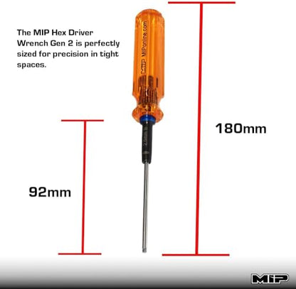 MIP RC Ball End Hex Screwdriver Set 9606 – 3-Piece Tool Kit (2.0mm, 2.5mm, 3.0mm) for RC Cars, Helicopters, Drones, Boats – Precision Hexagon Allen Wrenches for RC Repair – Made in USA - style: Metric Ball End 2.0mm 2.5mm 3.0mm