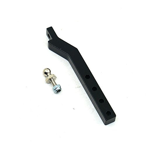 1/10th RC Metal Trailer Hitch Tow Hook Bumper CNC Aluminum Trailer Tow Trailer Drop Hitch Receiver Upgrades Parts Compatible with Axial SCX10 II 90046 1/10 RC Crawler Car