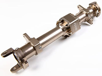 GTBRacing Metal Front Rear Axle Housing Set Fit Kyosho Mad Force Kruiser FO-XX Mad Crusher New USA-1 Upgrade Part (Titanium) | Aluminum Kyosho Mad Crusher Foxx USA-1 Axle - color: Titanium
