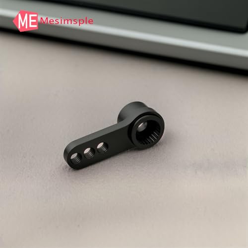 Aluminum 25T Steering Servo Arm Horn for 1/16 H16BM H16DR H16PL 16207 16208 16209 16210 H16 RC Car Series Upgrades Part Black