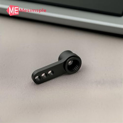 Aluminum 25T Steering Servo Arm Horn for 1/16 H16BM H16DR H16PL 16207 16208 16209 16210 H16 RC Car Series Upgrades Part Black