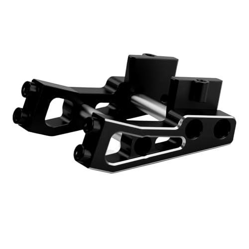 Aluminum Alloy Rear Wing Mount for Arrma 1/14 Typhon GROM Upgrade Parts (Black) - color: Black