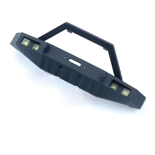 for FMS for FCX18 for LC80 4-15V 1/18 Front Bumper with Lights Winch Controller RC for Rock Crawler Car Truck Upgrade Parts Repair Replacement Accessories Rc Bumpers(B) - size: B