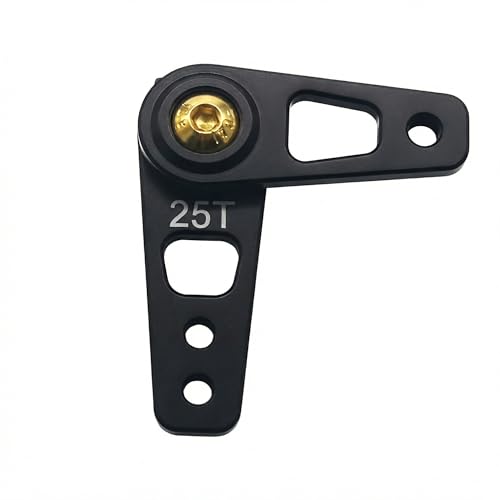 RC Metal 25T Adjustable Steering Servo Horn Arm Compatible with Axial SCX10 90046 Recat HSP Traxxas TRX-4 1/10 RC Crawler Car Airplane Boat