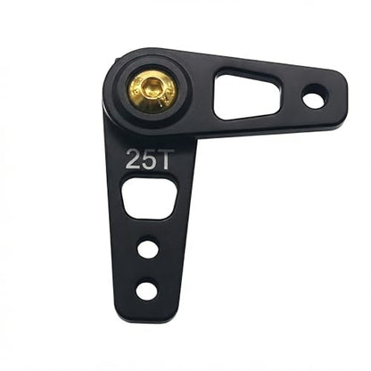RC Metal 25T Adjustable Steering Servo Horn Arm Compatible with Axial SCX10 90046 Recat HSP Traxxas TRX-4 1/10 RC Crawler Car Airplane Boat