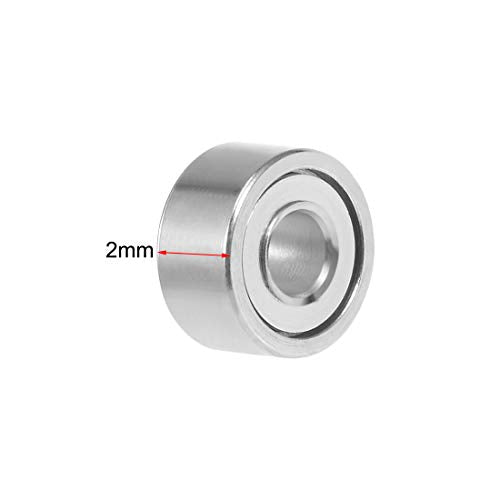 uxcell 681XZZ Deep Groove Ball Bearing 1.5x4x2mm Double Shielded Chrome Steel Bearings 5-Pack - size: 1.5mmx4mmx2mm