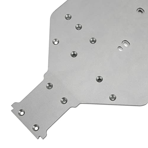 Aluminum Alloy CNC Chassis Plate High Performance for ZD Racing DBX‑10 7507 1/10 RC Car Titanium Grey