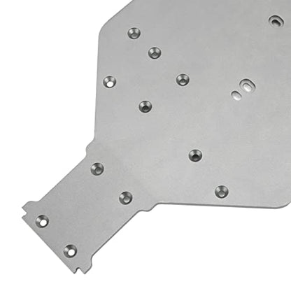 Aluminum Alloy CNC Chassis Plate High Performance for ZD Racing DBX‑10 7507 1/10 RC Car Titanium Grey