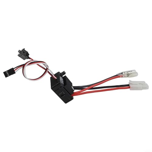 FABULETTA 1060-RTR 60A Brushed ESC Electronic Controller Waterproof Design for 1/10 Scale RC Cars Trucks Crawlers Tanks 2-3S for LIPO Input High Reliability Durability Easy Installation Electronic
