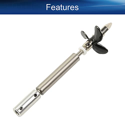 RC Boat Drive Shaft Kit for 5mm Motor Shaft, L10cm Shaft, L5cm Sleeve | D36mm Propeller with Coupling Joint - size: 5.00MM