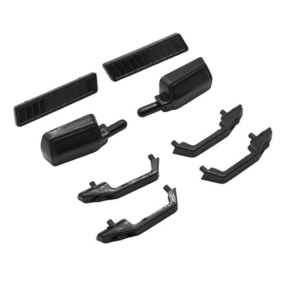 RC Crawler Body Shell Upgrade Part for 1/10 RC Crawler TRX4 SCX10 90046 AT4 Redcat GEN 8 Scout II (Side Mirrors Set,Black) - color: Side Mirrors Set,black