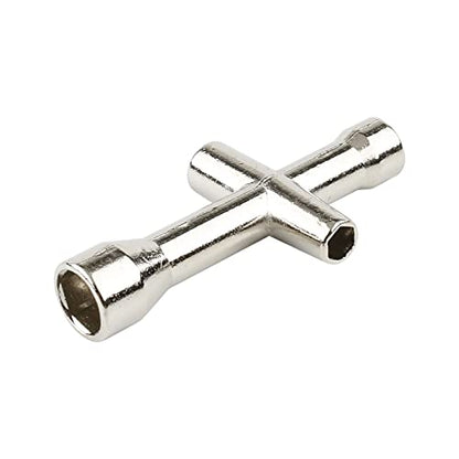 4 Sets 12mm Wheel Hex Adapters & Stainless Steel Axles for HSP 1/10 RC Truck - Replacement Parts with M4 Lock Nuts & Wrench, RC Car Repair Kit for 94108 94111 94123 94170