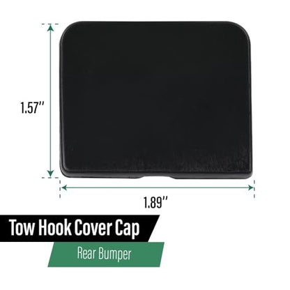 LQI Rear Bumper Tow Hook Cover Cap Black 1648853223 | Compatible with Benz ML-Class ML320 ML350 ML450 ML500 ML550 2009-2011 - size: Rear | Fit Benz W164 ML-Class 2009-2011