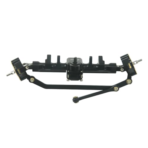 S11 Ultimate Axle with Brass Tungsten Steel Steering Knuckles +11mm Counterweight Front and Rear Axle for Axial 1/24 SCX24 RC Upgrade Parts