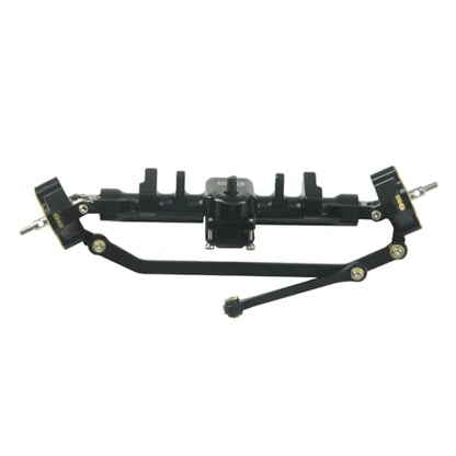 S11 Ultimate Axle with Brass Tungsten Steel Steering Knuckles +11mm Counterweight Front and Rear Axle for Axial 1/24 SCX24 RC Upgrade Parts