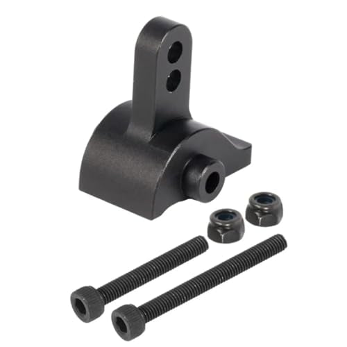 Aluminum AR45 Axle Link Riser Adjustable Rear Anti-Squat Mount for 1/10 RC Crawler SCX10 III AR45P LCG Chassis Comp Builds (Black)