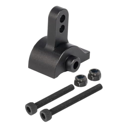 Aluminum AR45 Axle Link Riser Adjustable Rear Anti-Squat Mount for 1/10 RC Crawler SCX10 III AR45P LCG Chassis Comp Builds (Black)
