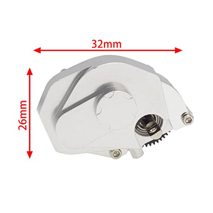 DKKY SCX24 Transmission Complete Gearbox for Axial SCX24 Bronco C10 JLU Gladiator Deadbolt 1/24 RC Crawler Upgrade Parts (Silver) - color: Silver