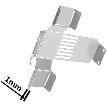 Stainless Steel RC Skid Plate RC Chassis Armor Axle Armor Protector Guard Compatible with Wltoys 12428 12429 12423 1/12 RC Crawler Car