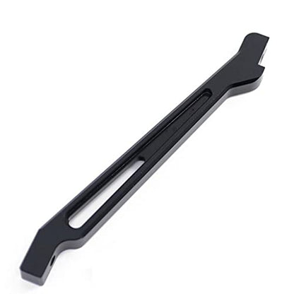 Aluminum Alloy Chassis Brace Support Kit for ARRMA 1/8 RC Truck - Stronger Stability & Exquisite Design - Metal Upgrade Parts for Remote Control Hobby Model - Black - color: Black