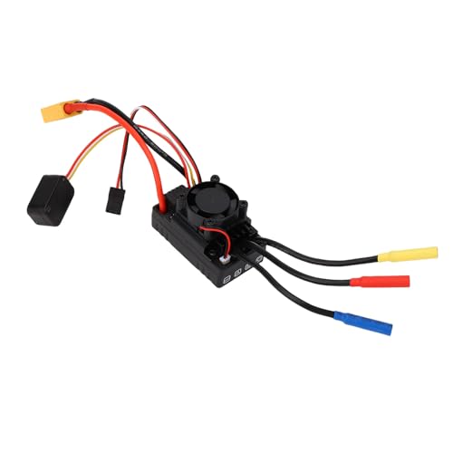 Kikumi Brushless ESC Replacement for Buggy 1:10 Off Road Off Road RC Electronic Speed Controller with Cooling Fan 60A