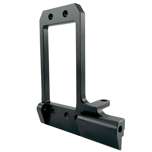 BTA Servo Mount for 1/10 RC Crawler F10 Portal Axle, CNC Aluminum Behind-Axle Front Servo Mount, Low CG Design (Black)