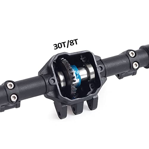 Rc Crawler 1/10 Nylon AR44 Straight Front and Rear axles with Metal Front Reverse Bevel Gear for 1/10 RC Tracked SCX10 II 90046 47 R-G-T 86100