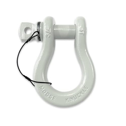 B'oh Spin Pin 3/4” Recovery Shackle | 10,000 lbs Capacity - High-Strength Carbon Steel with 7/8" Pin Recovery Gear Towing Accessories - Pin Style : Screw, Pure White - color: Pure White