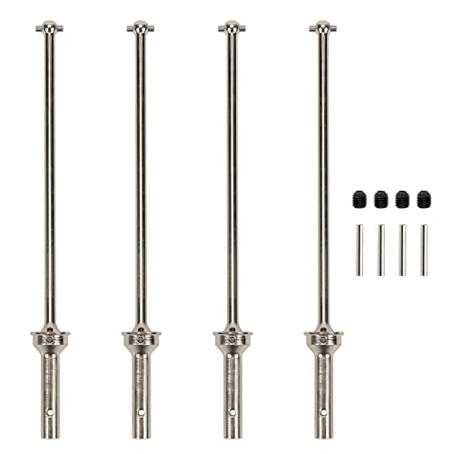 RCAWD CVD Driveshaft 183mm for ARRMA 6S, 1/8 Kraton 6S, Notorious 6S, Outcast 6S & 1/7 Fireteam 6S Upgrades Parts, #45 Steel Drive shafts Hop Ups for #AR220033#ARAC3985 Silver - color: Silver