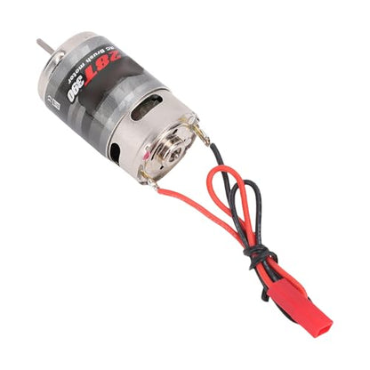 VINGVO 390 Brushed Motor, 28T High Speed RC Motor with Blue Heatsink, Universal Direct Solder Tabs for 1:10 1:12 :14 :16 :24 RC Crawler Cars