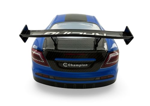 1/10 Scale RC Drift Racing Touring On Road Car Painted Body Shell, Spoiler Included, Pre-Cut, 258mm Wheelbase - Mercedes-Benz SLR McLaren Style (Blue) - color: Blue